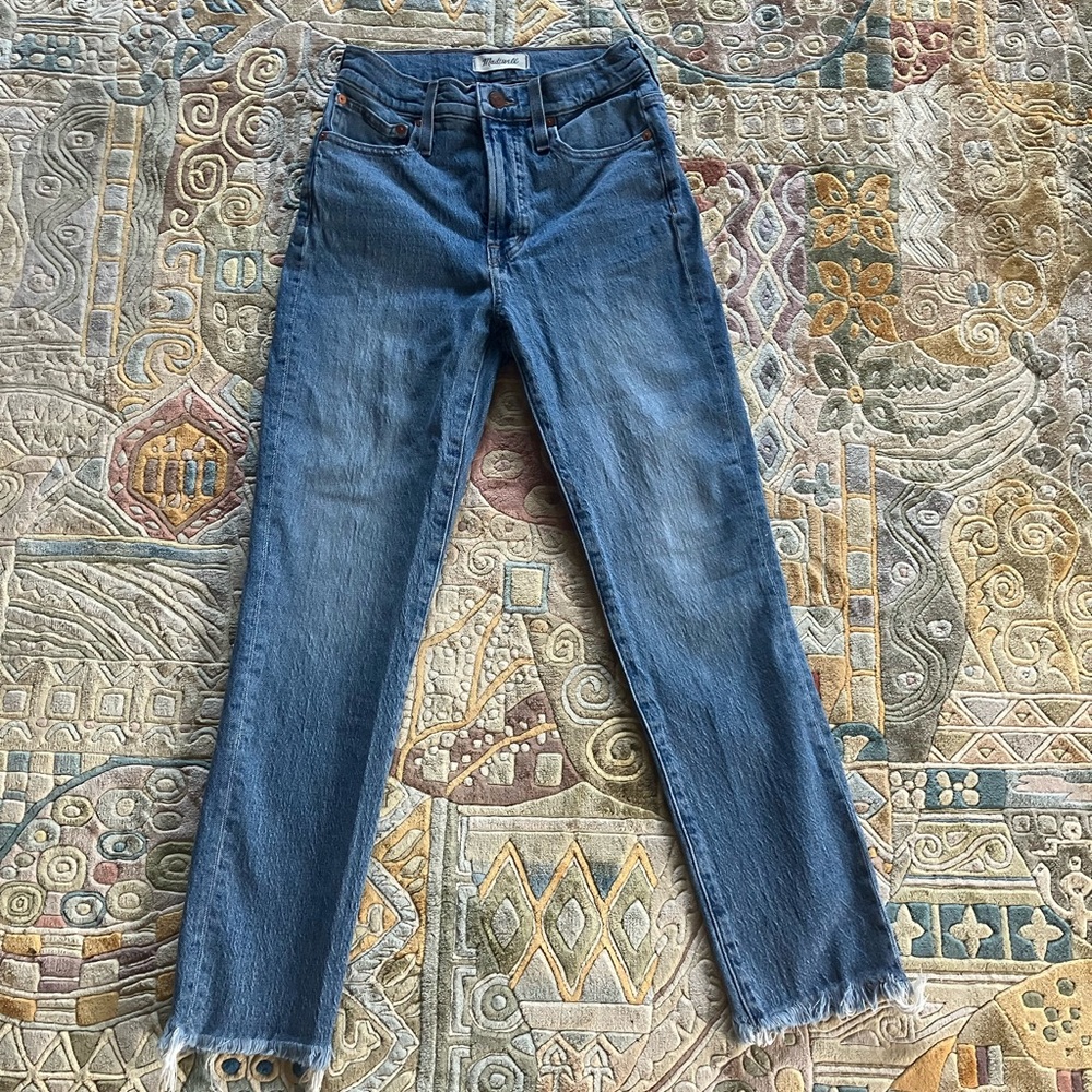 Madewell perfect vintage jeans- raw hem
